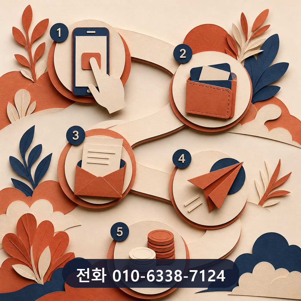 신한카드 카드깡 진행 절차 이미지